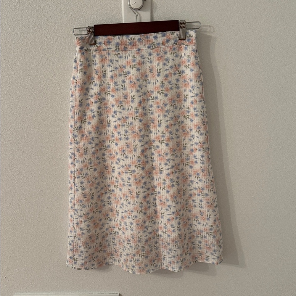 SHEIN White Midi Skirt
